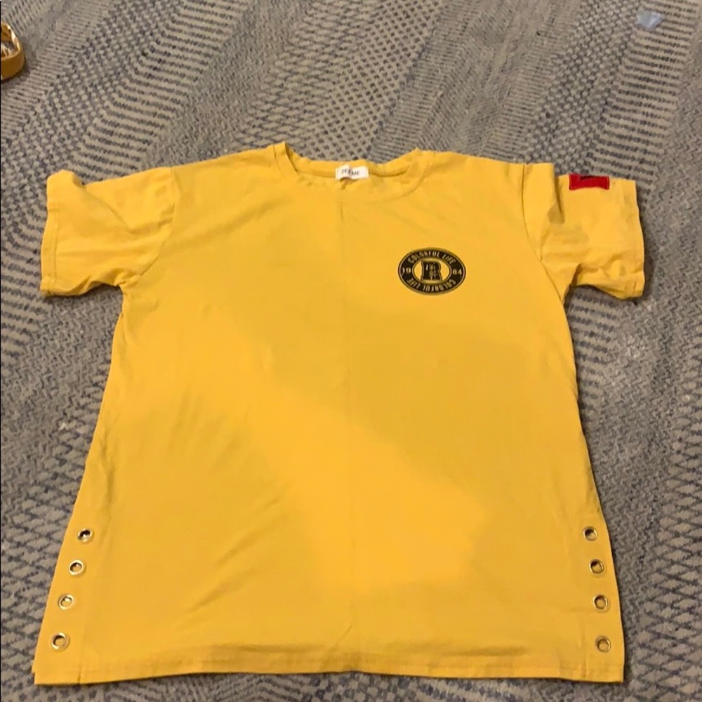 Short Sleeve Yellow Tee